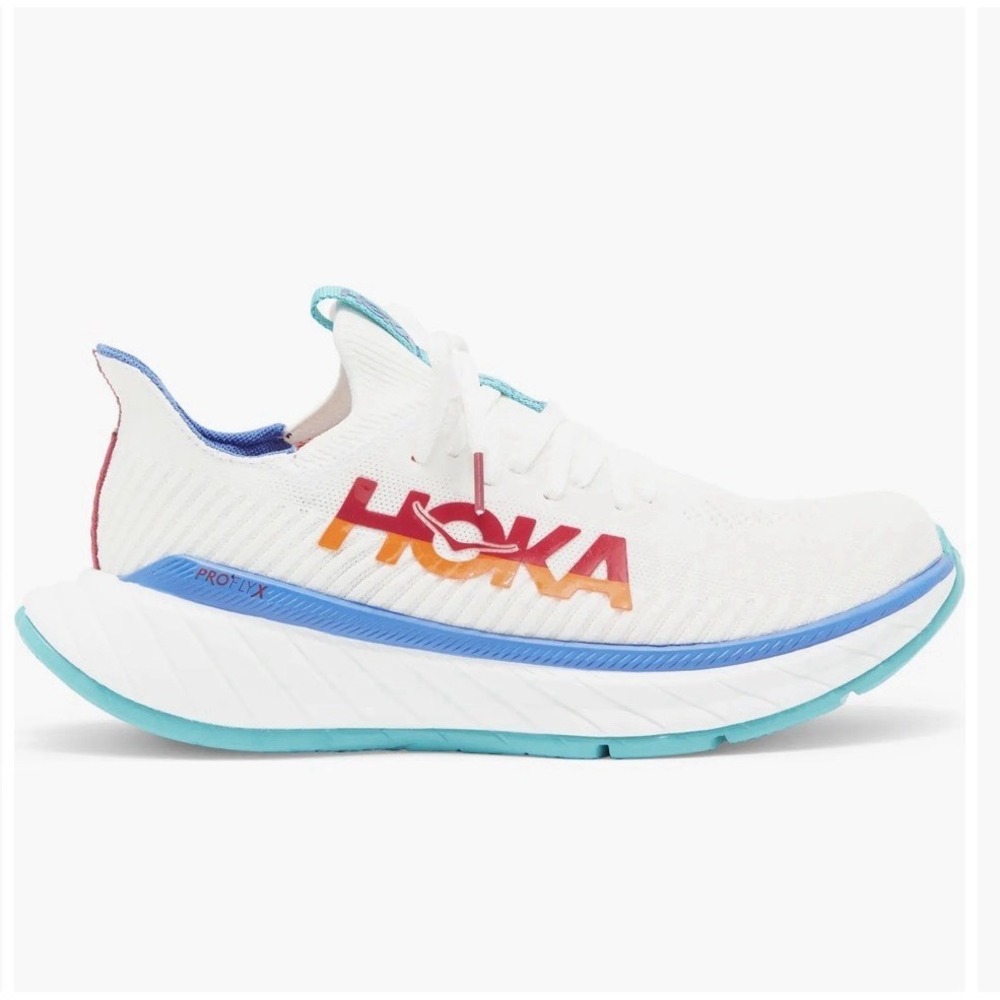 Hoka One One Carbon X 3 Men's Size 10D Running Shoes 1123193 WFM 'White Flame'